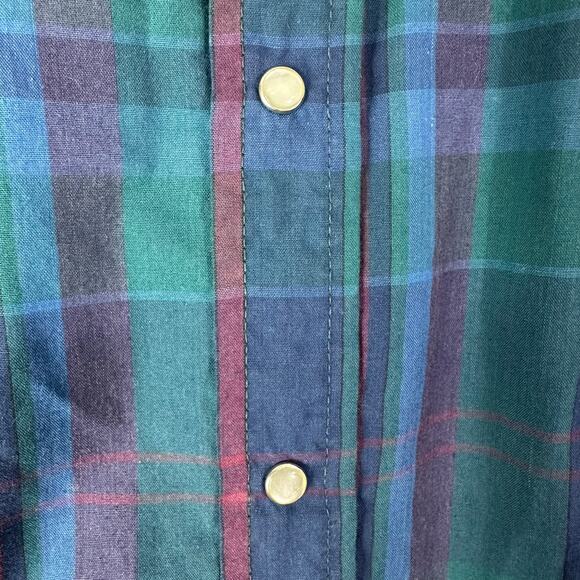 Ely Cattleman Men's Shirt Big Man 3X‎ Plaid Pearl Snaps Western Short Sleeve - Picture 5 of 6
